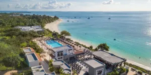 Vista aerea del RIU Palace Zanzibar e della spiaggia di Nungwi
